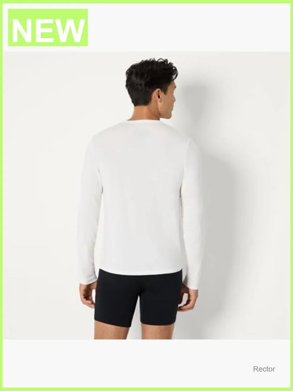 Men's Long Sleeve Undershirt Super Soft Modal Pack of 2 Slim Fit Crew Neck